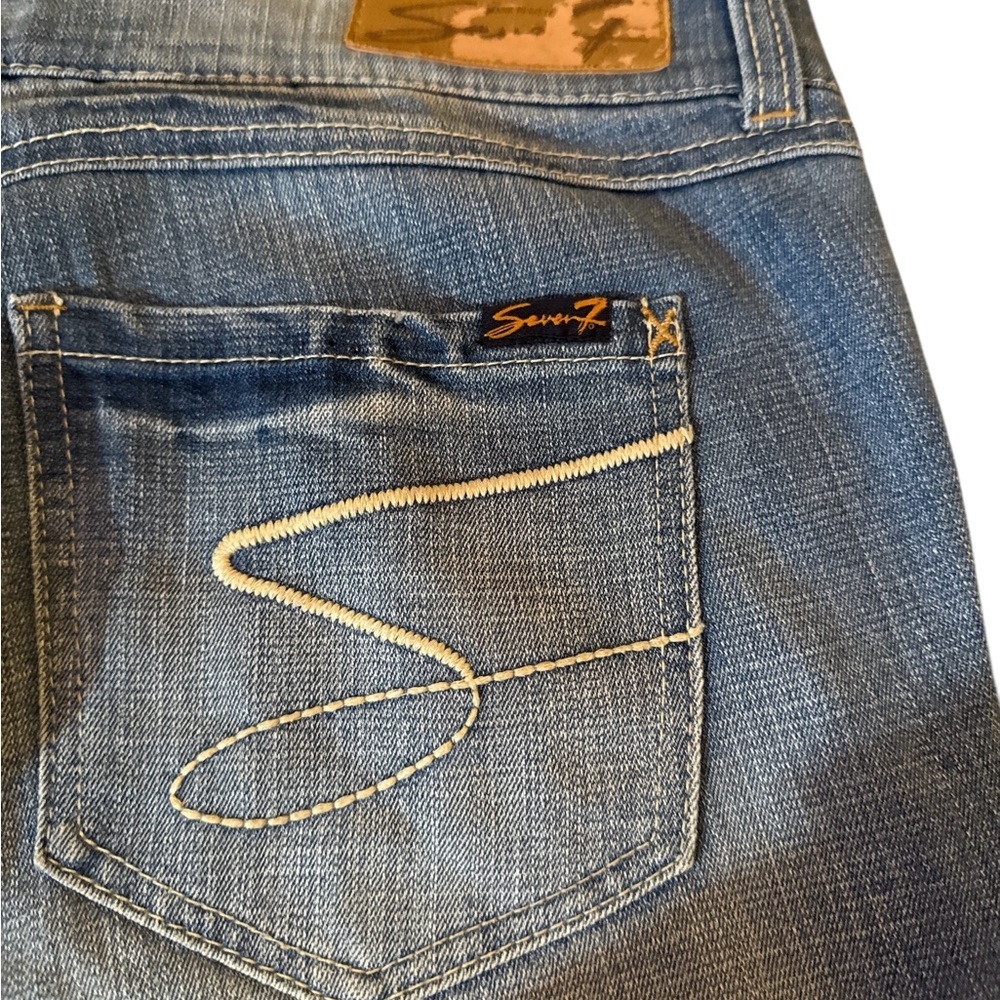 Seven7 Skinny Easy Fit Jeans Size 6 Medium Wash Stretch Denim - Picture 9 of 10
